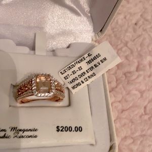 Pink Morganite Cocktail Ring Lovely!